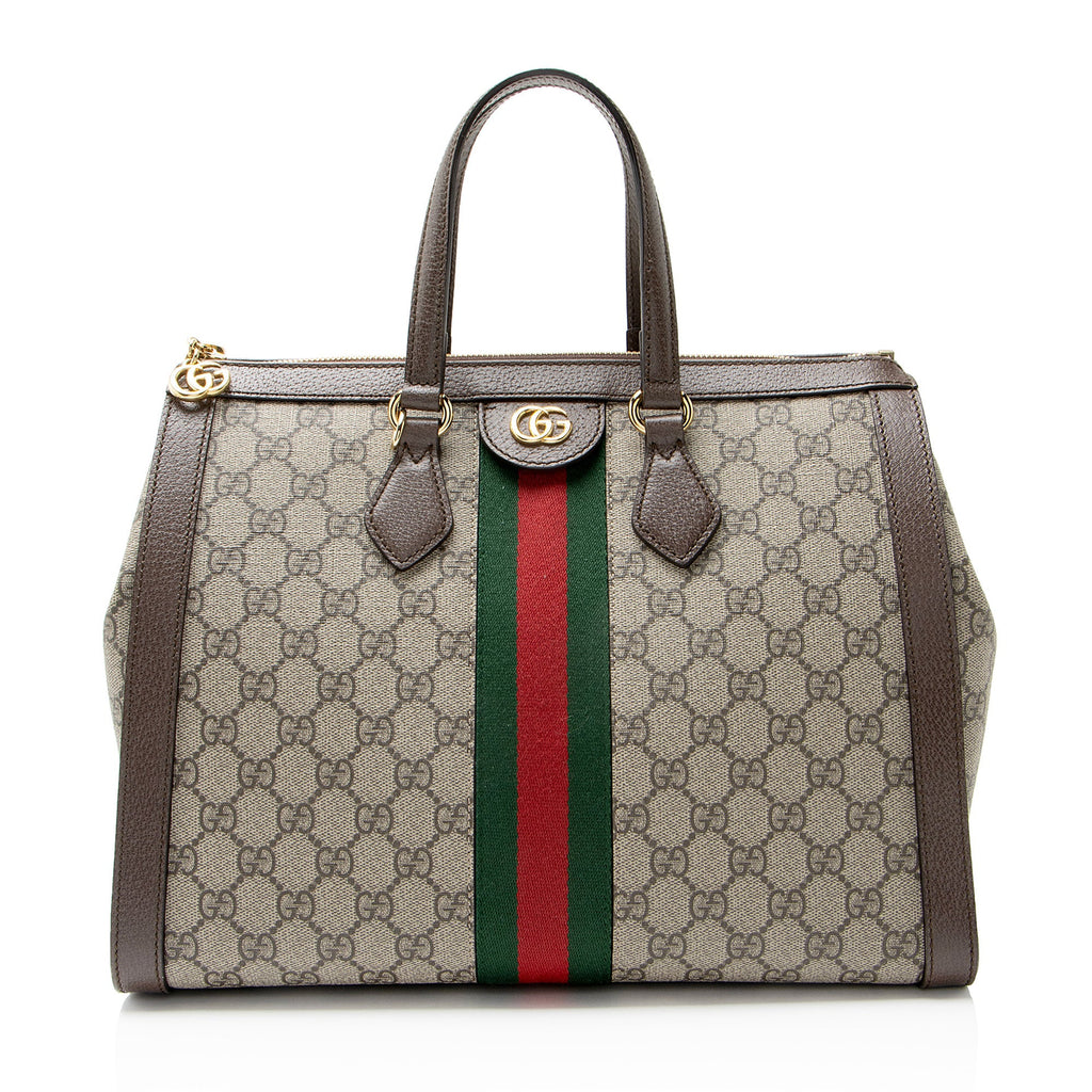Gucci GG Supreme Ophidia Large Zip Tote