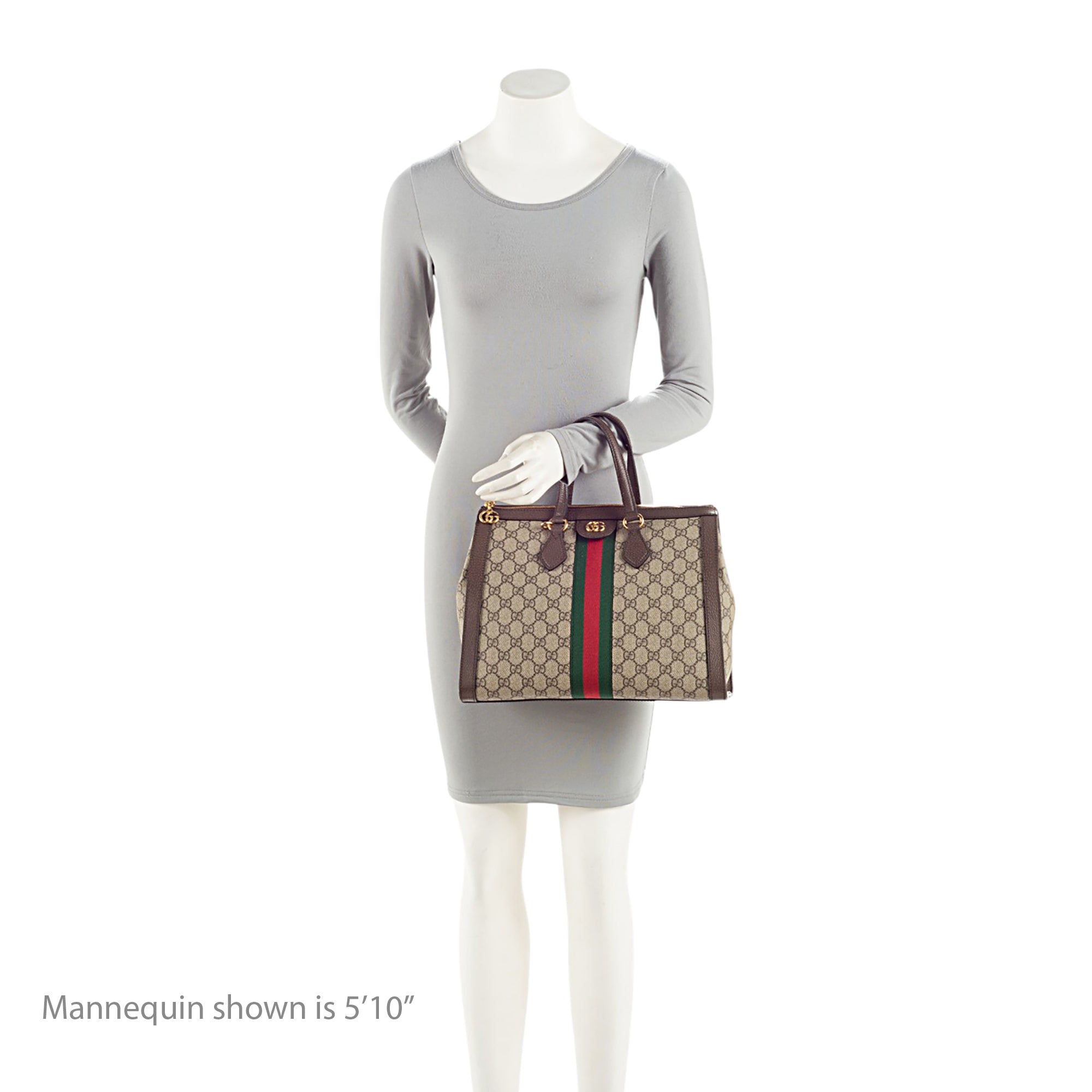 Gucci GG Supreme Ophidia Large Zip Tote