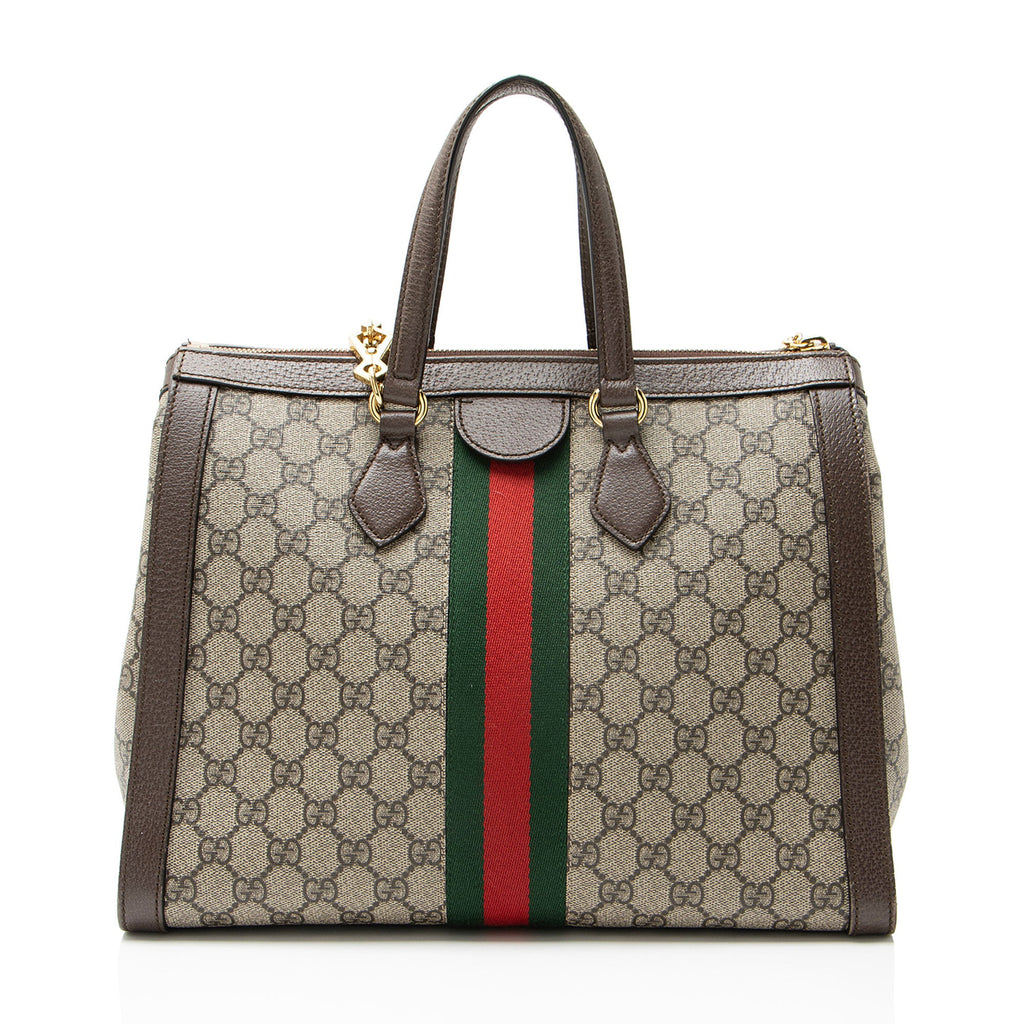 Gucci GG Supreme Ophidia Large Zip Tote