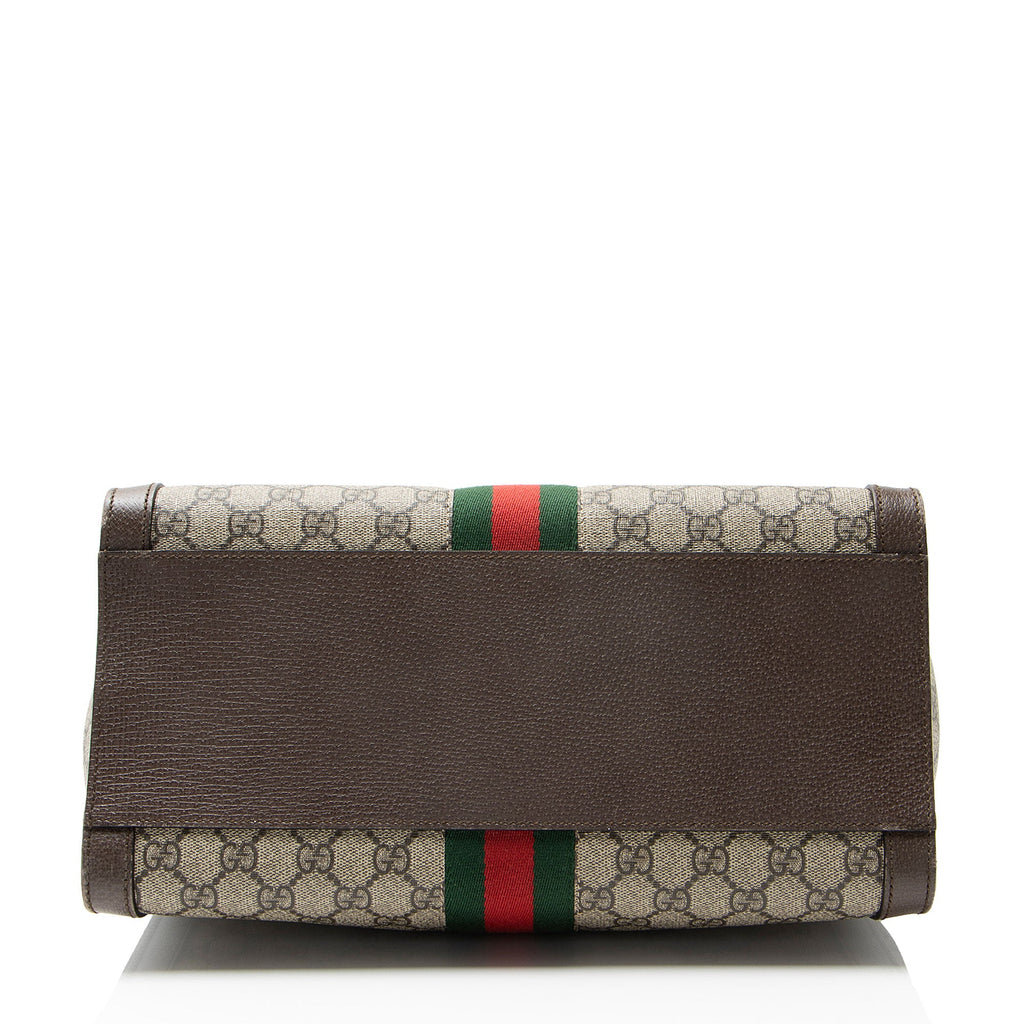 Gucci GG Supreme Ophidia Large Zip Tote