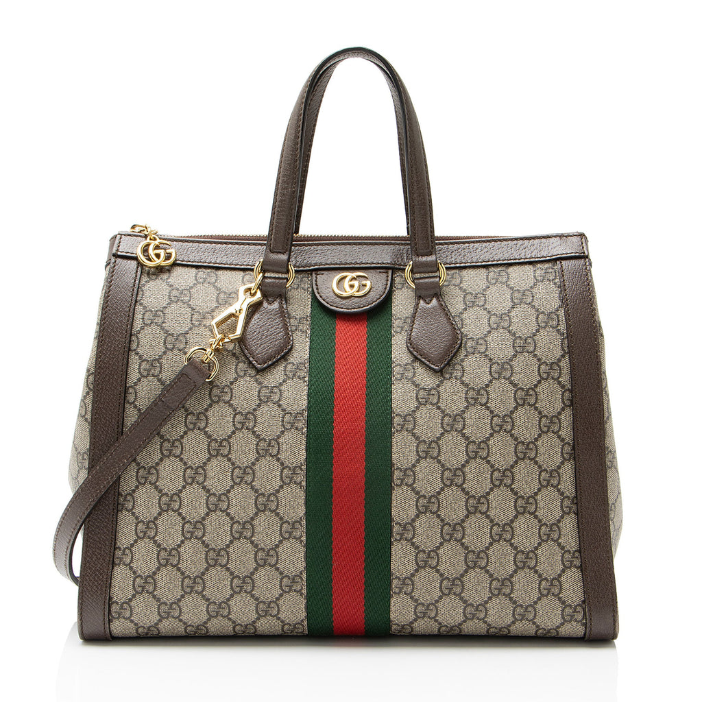 Gucci GG Supreme Ophidia Large Zip Tote