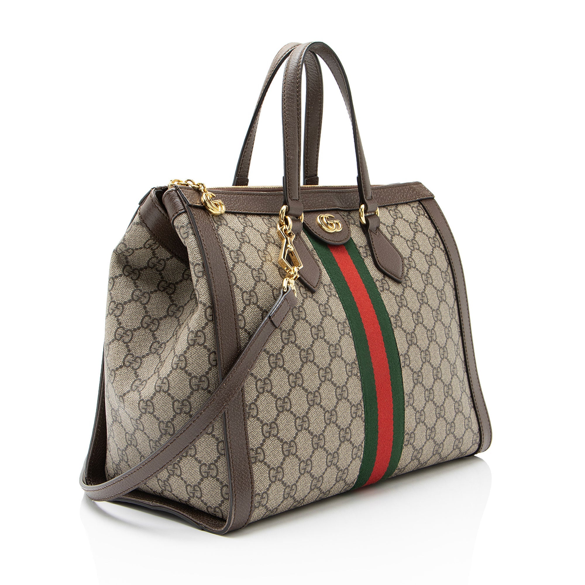 Gucci GG Supreme Ophidia Large Zip Tote