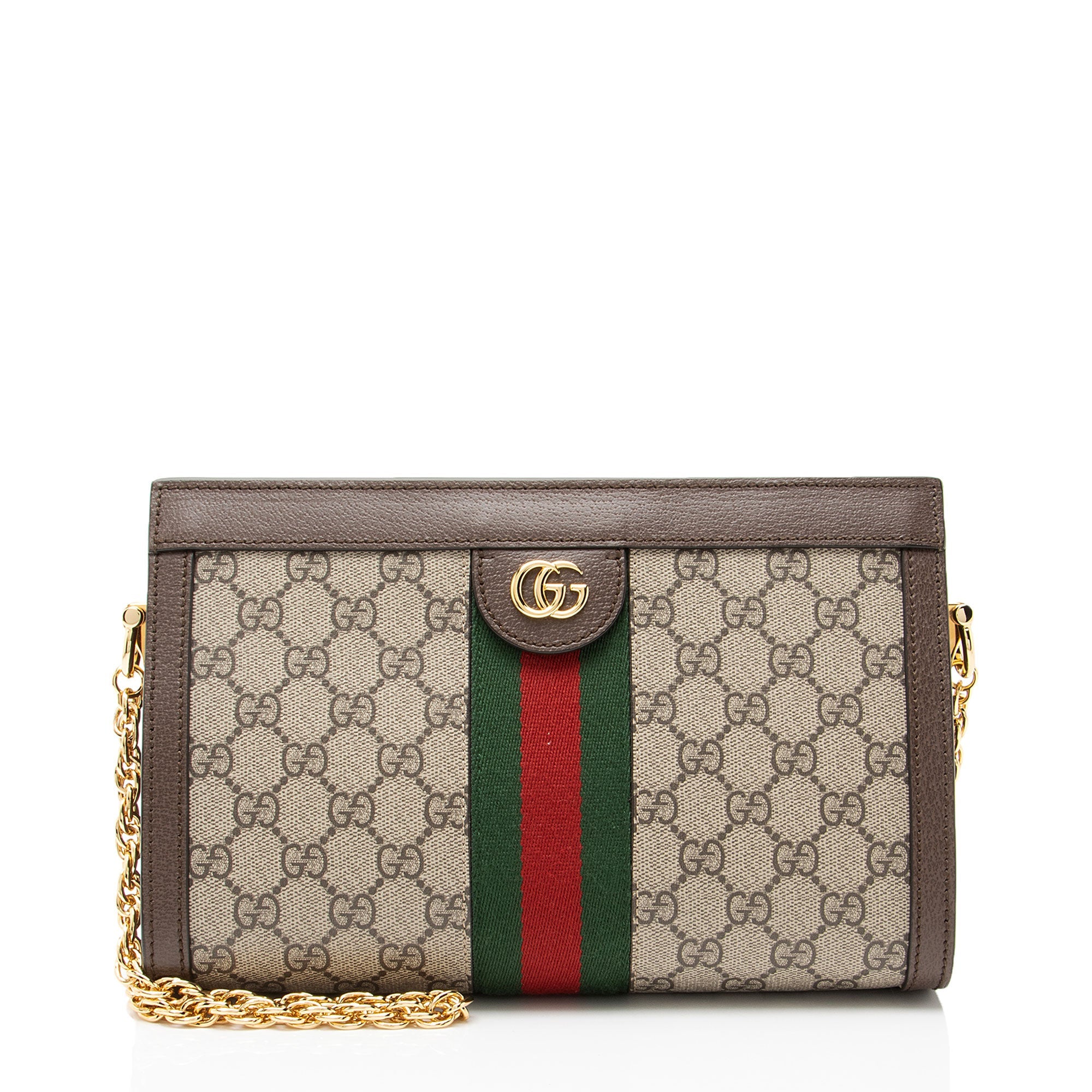 Gucci GG Supreme Ophidia Medium Chain Shoulder Bag
