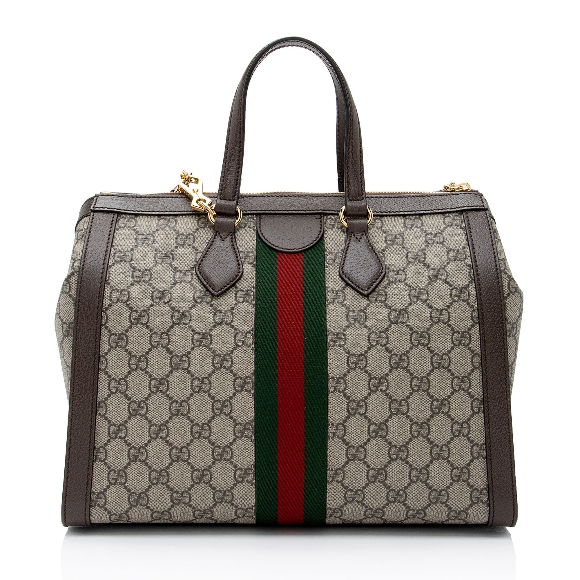 Gucci GG Supreme Ophidia Medium Top Handle Tote (SHF-VigNlG)
