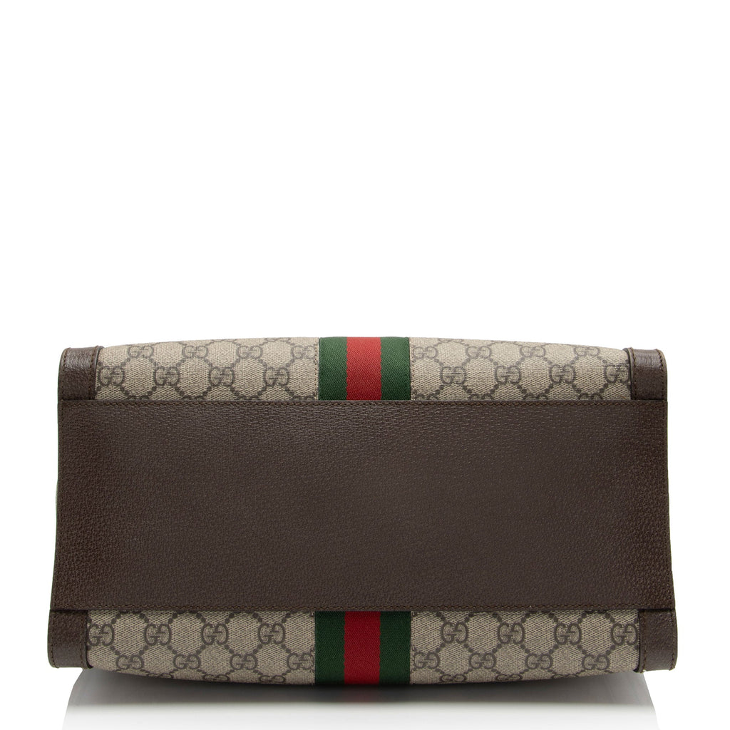 Gucci GG Supreme Ophidia Medium Top Handle Tote (SHF-kdh0RN)