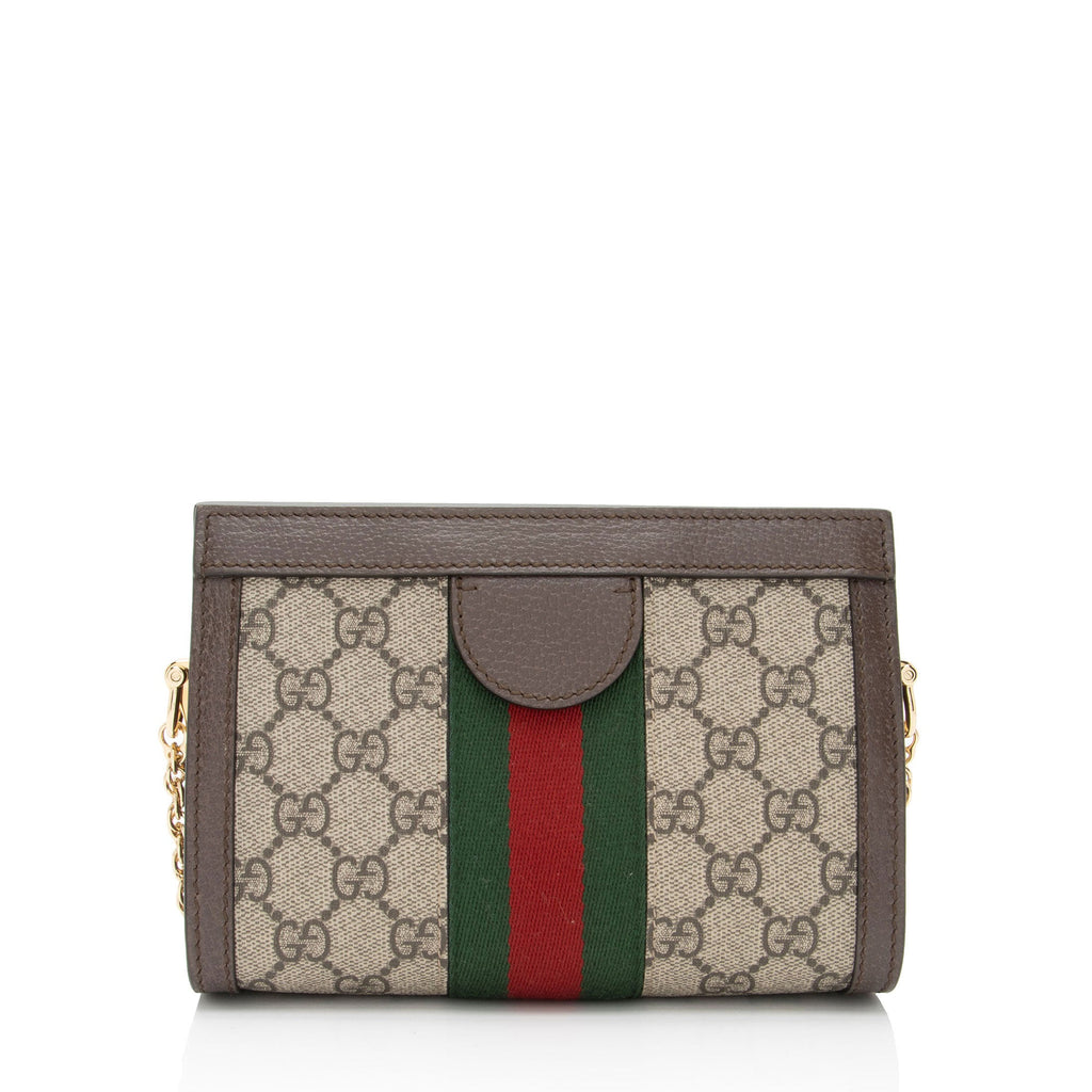 Gucci GG Supreme Ophidia Mini Chain Shoulder Bag (SHF-x5jQ2H)