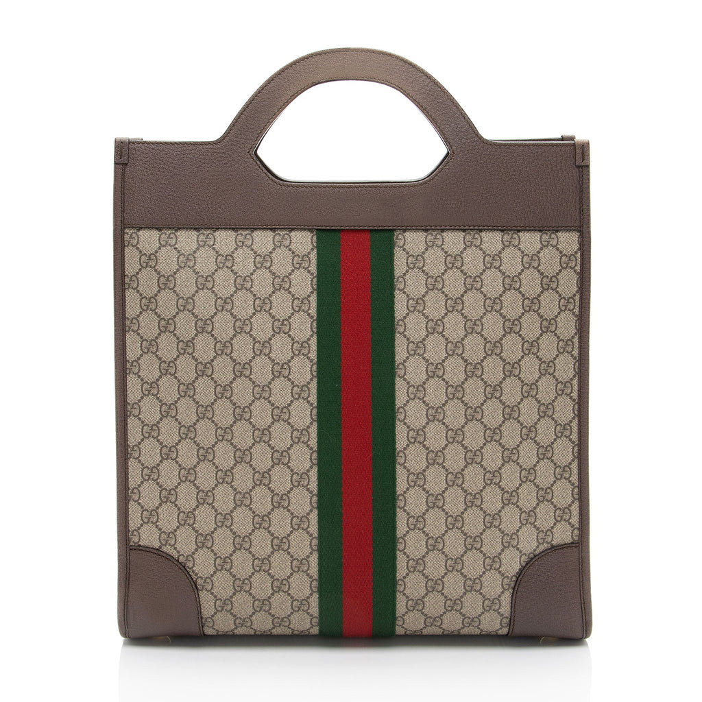 Gucci GG Supreme Ophidia Open Handle Tote