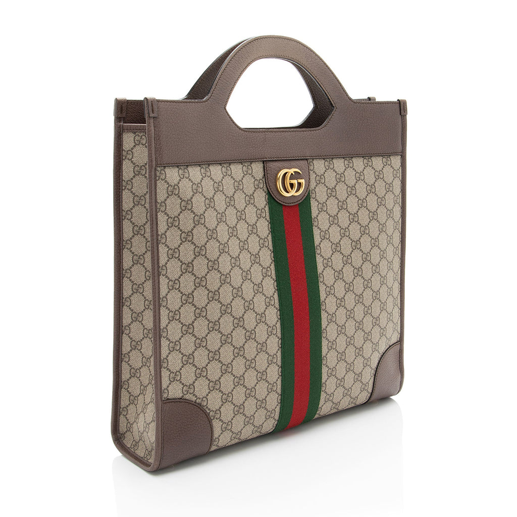 Gucci GG Supreme Ophidia Open Handle Tote