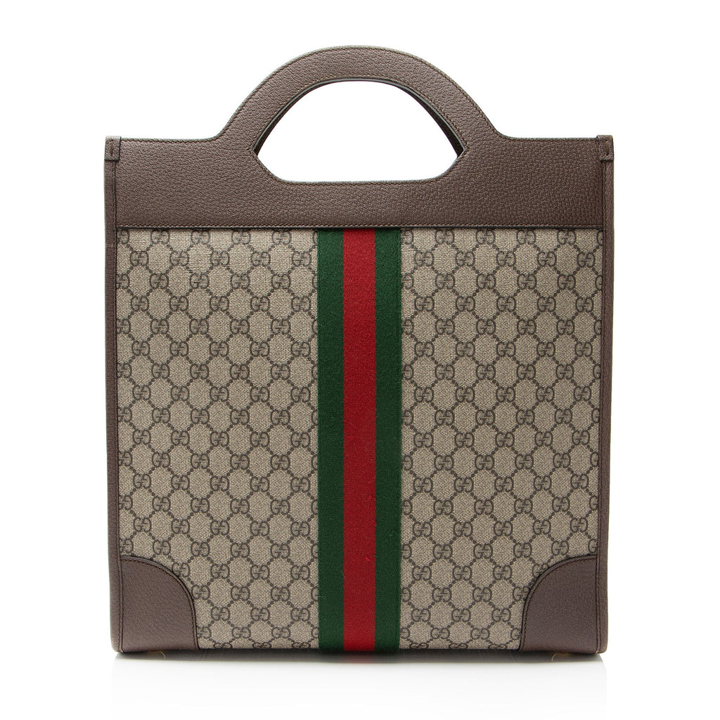 Gucci GG Supreme Ophidia Open Handle Tote