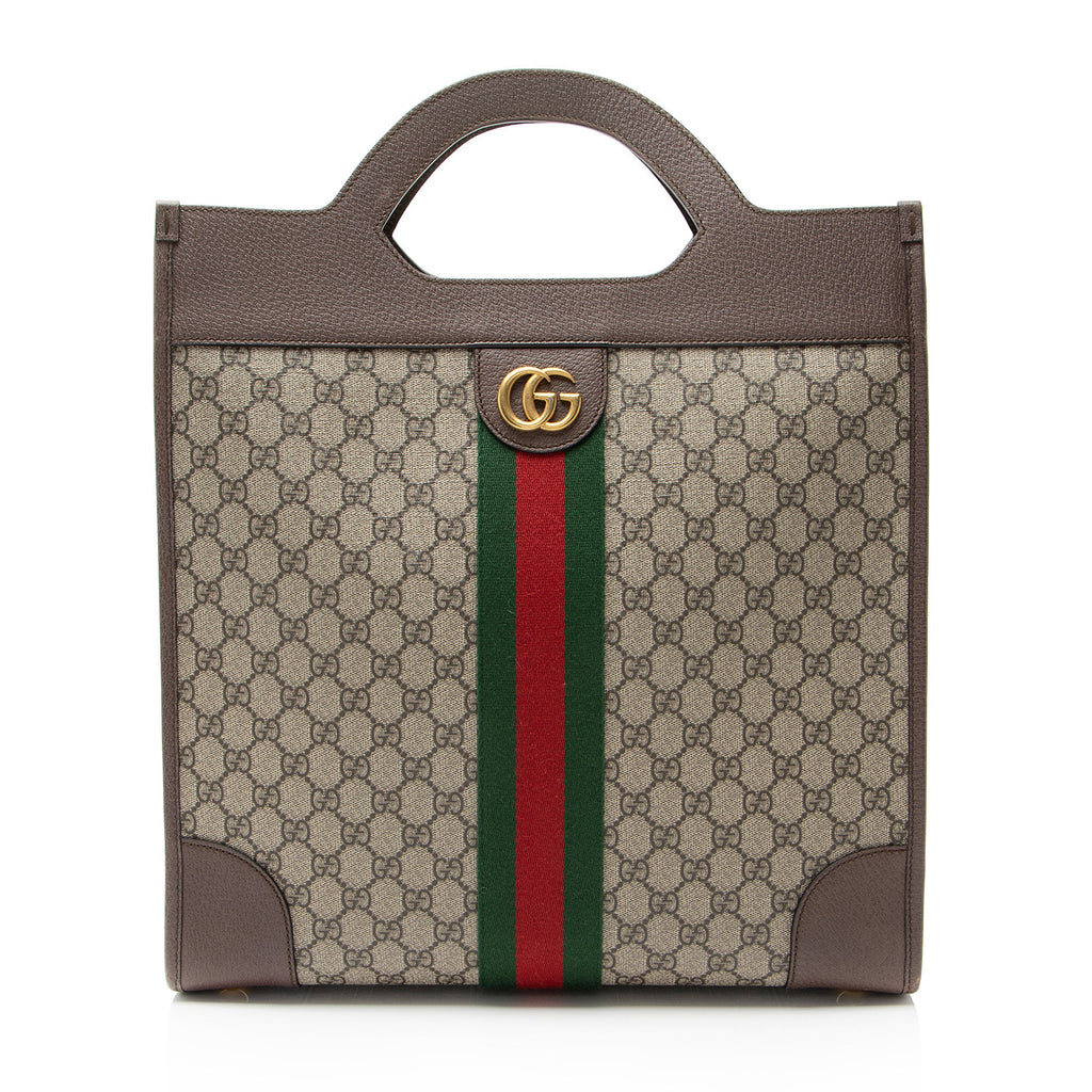 Gucci GG Supreme Ophidia Open Handle Tote