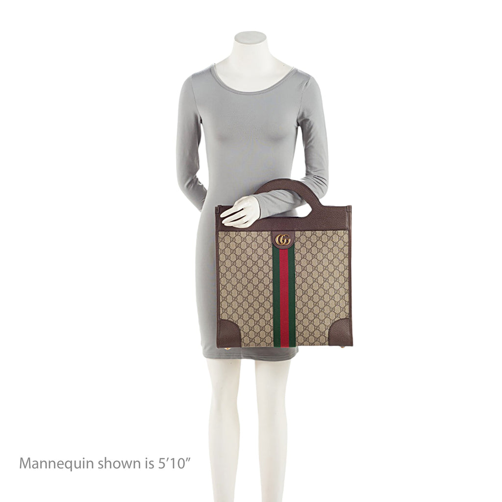 Gucci GG Supreme Ophidia Open Handle Tote