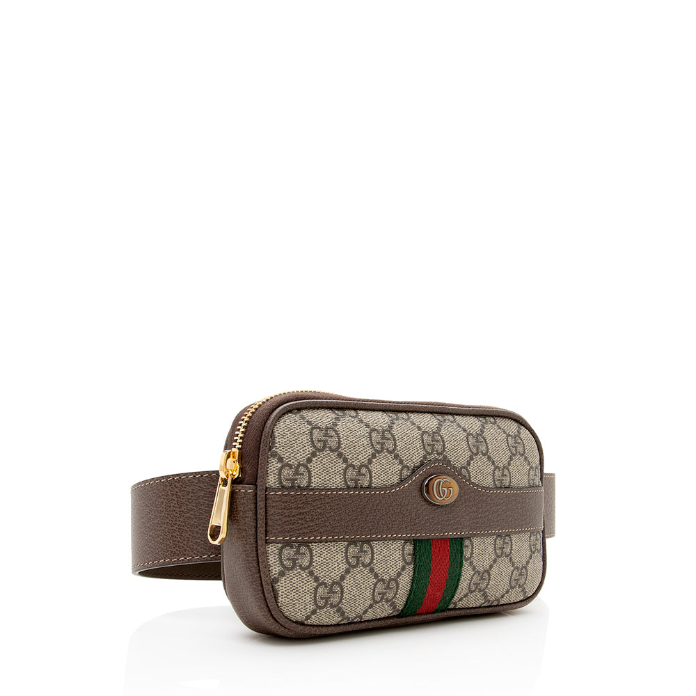 Gucci GG Supreme Ophidia Phone Case Belt Bag - Size 34 / 85 (SHF-19922)