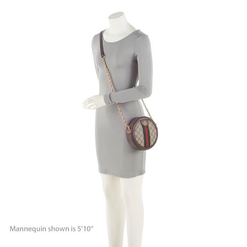Gucci GG Supreme Ophidia Round Mini Shoulder Bag (SHF-23729)