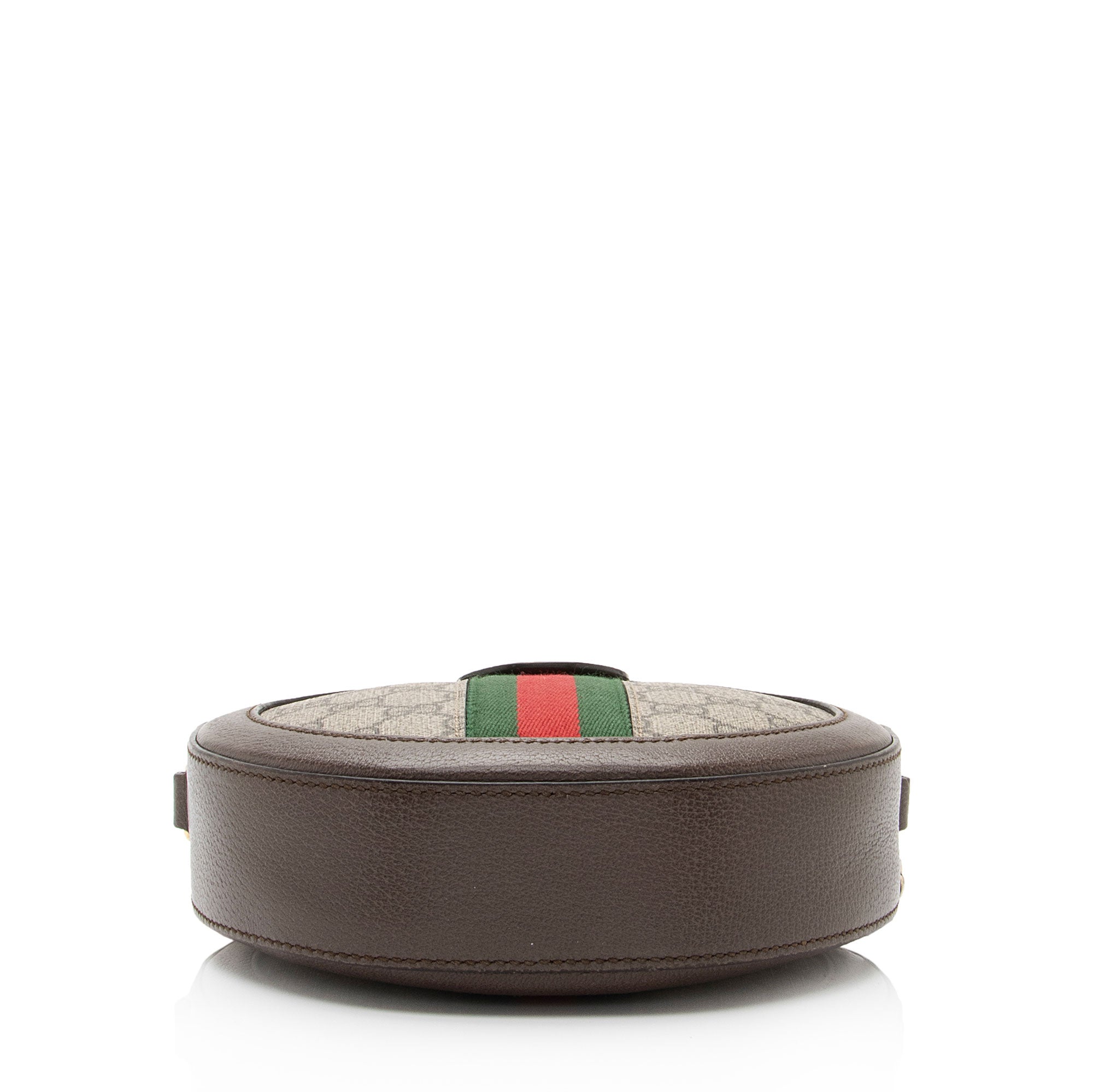 Gucci GG Supreme Ophidia Round Mini Shoulder Bag (SHF-qGCul6)