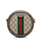 Gucci GG Supreme Ophidia Round Mini Shoulder Bag (SHF-8cDhBq)