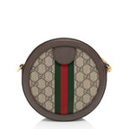 Gucci GG Supreme Ophidia Round Mini Shoulder Bag (SHF-nhYXSB)