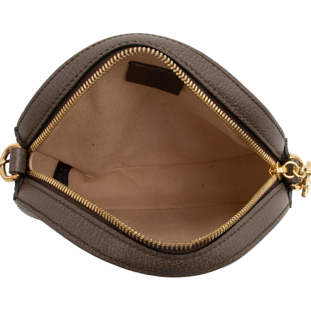Gucci GG Supreme Ophidia Round Mini Shoulder Bag (SHF-nhYXSB)