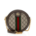 Gucci GG Supreme Ophidia Round Mini Shoulder Bag (SHF-99m356)