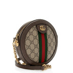 Gucci GG Supreme Ophidia Round Mini Shoulder Bag (SHF-8LEeSa)
