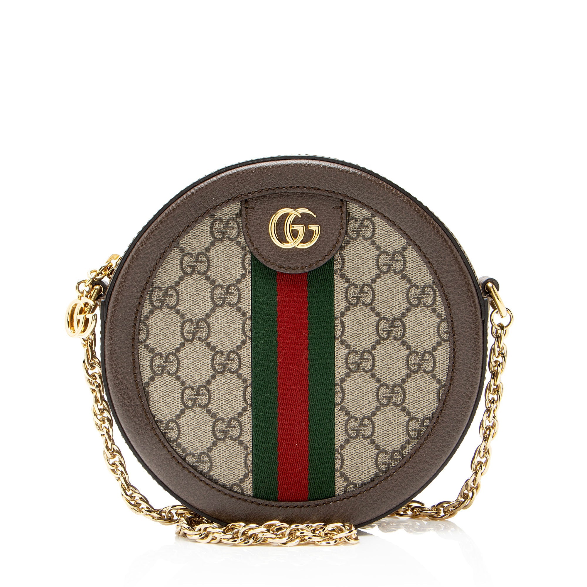 Gucci GG Supreme Ophidia Round Mini Shoulder Bag