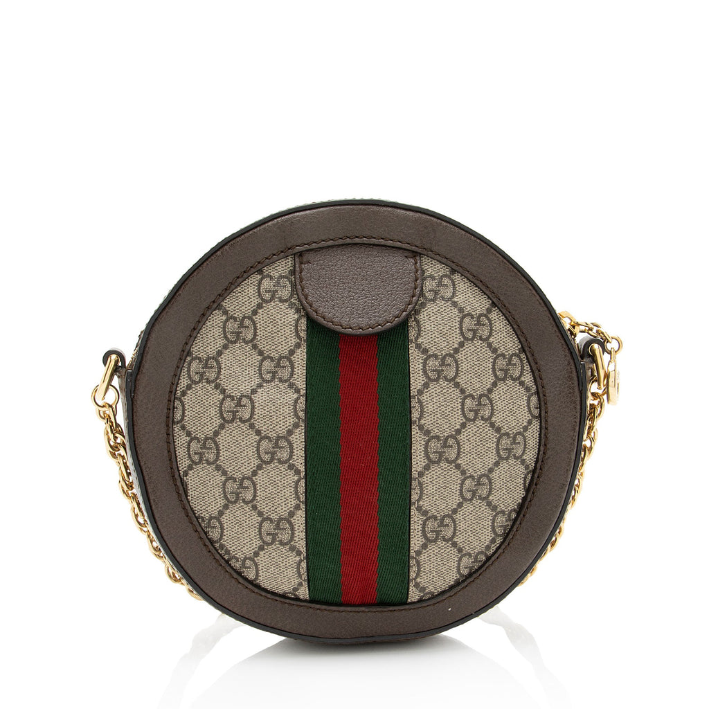 Gucci GG Supreme Ophidia Round Mini Shoulder Bag
