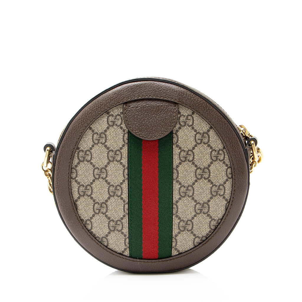 Gucci GG Supreme Ophidia Round Mini Shoulder Bag