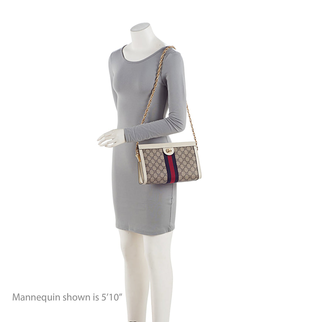Gucci GG Supreme Ophidia Small Chain Shoulder Bag (SHF-mjx4Wm)
