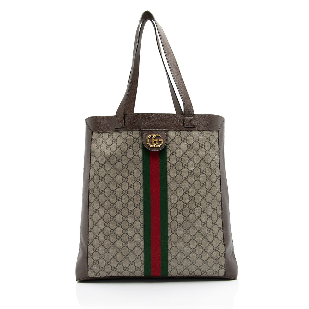 Gucci GG Supreme Ophidia Soft Vertical Large Tote (SHF-rk7fHN)