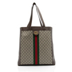 Gucci GG Supreme Ophidia Soft Vertical Large Tote (SHF-rk7fHN)