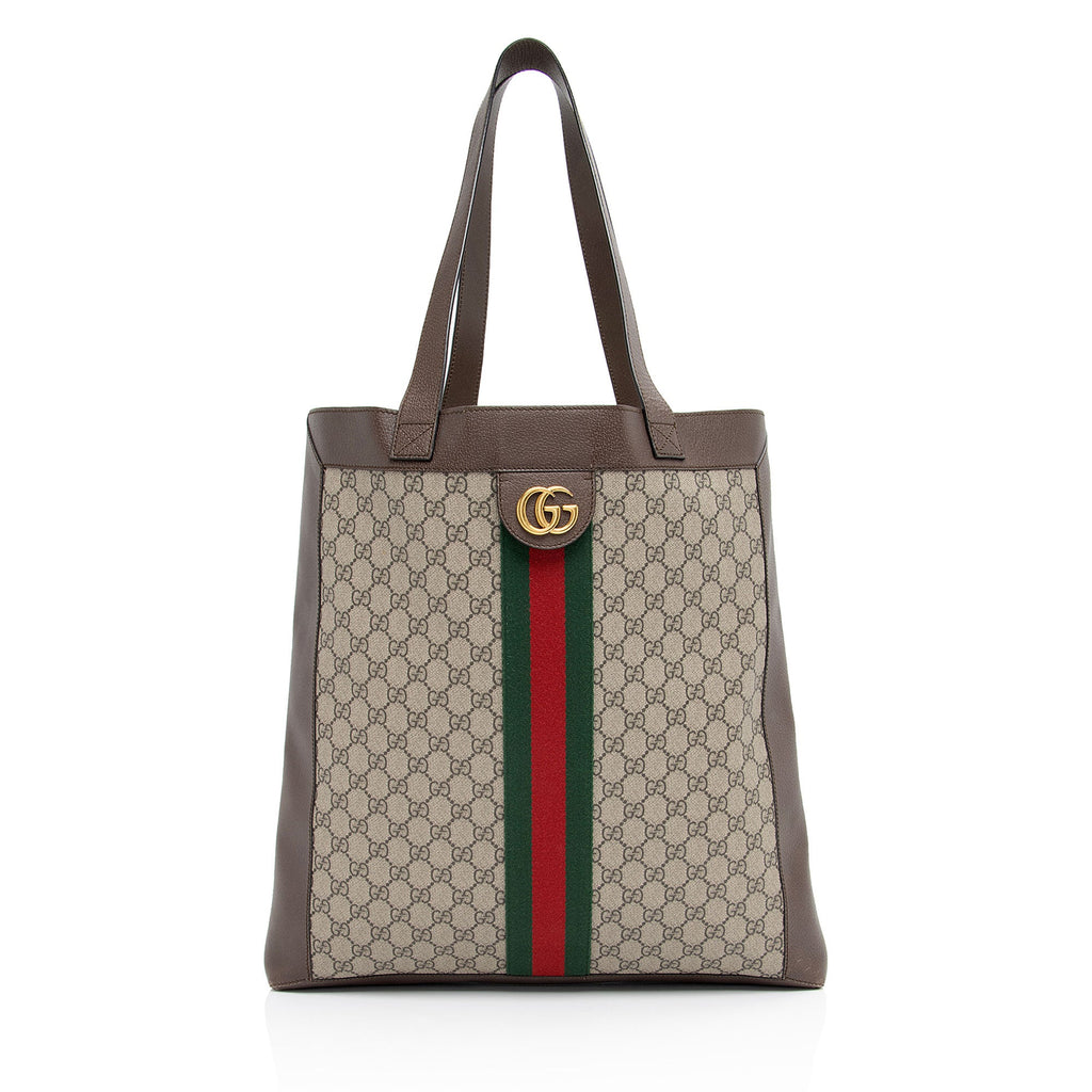 Gucci GG Supreme Ophidia Soft Vertical Large Tote (SHF-HKSf8C)