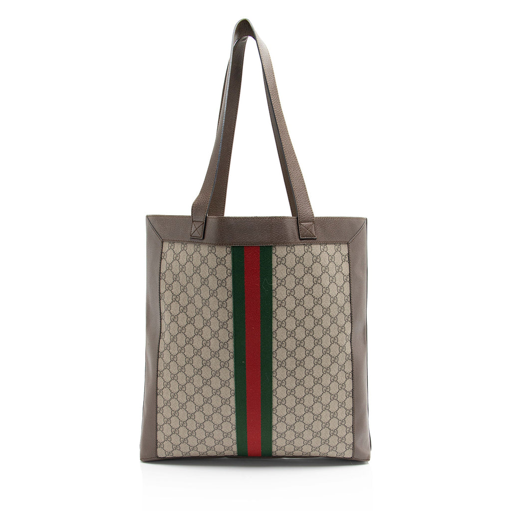 Gucci GG Supreme Ophidia Soft Vertical Large Tote
