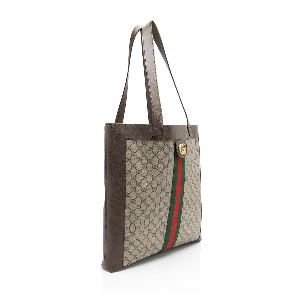 Gucci GG Supreme Ophidia Soft Vertical Large Tote