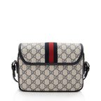 Gucci GG Supreme Ophidia Studded Web Flap Small Messenger (SHF-ken4qy)