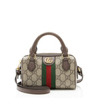Gucci GG Supreme Ophidia Super Mini Boston Bag