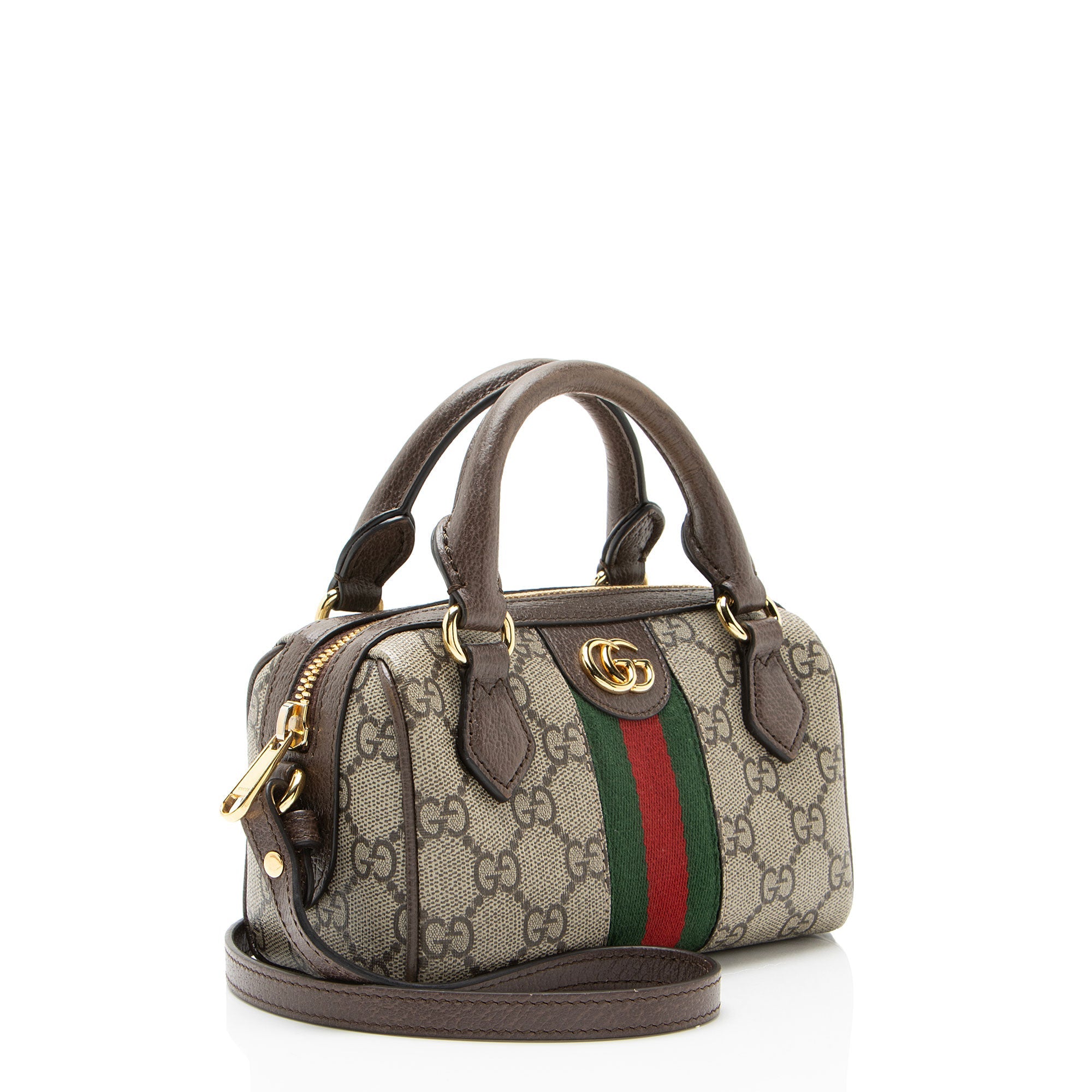 Gucci GG Supreme Ophidia Super Mini Boston Bag