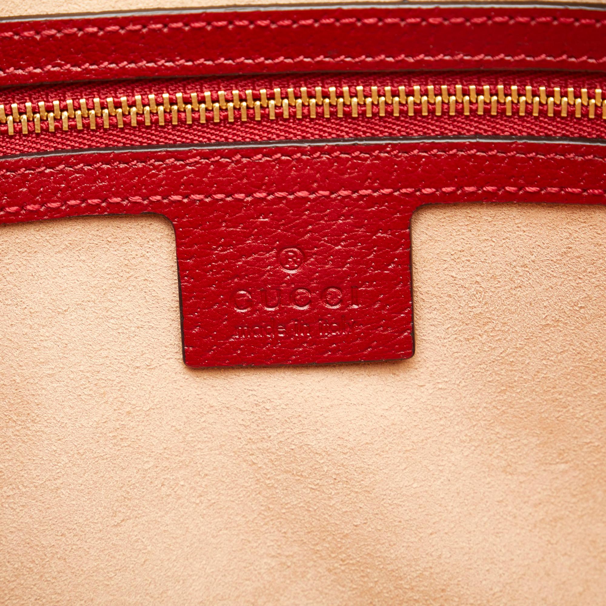 Gucci GG Supreme Ophidia Web Flora Satchel (SHG-DQ9HBO)