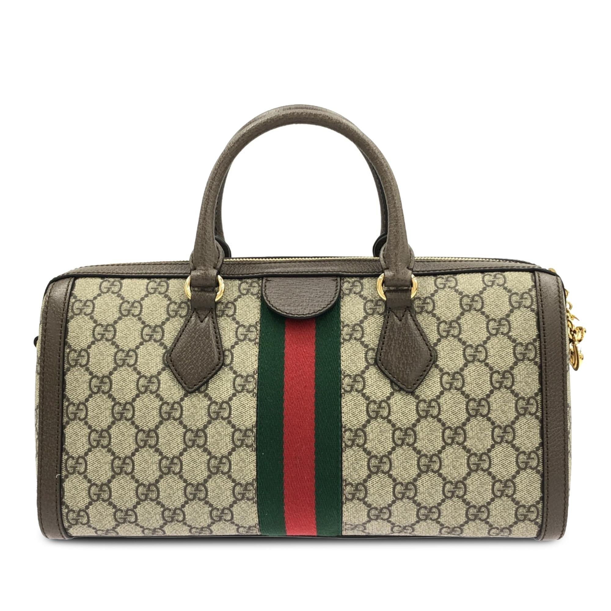 Gucci GG Supreme Ophidia Web Satchel (SHG-uMbpzY)