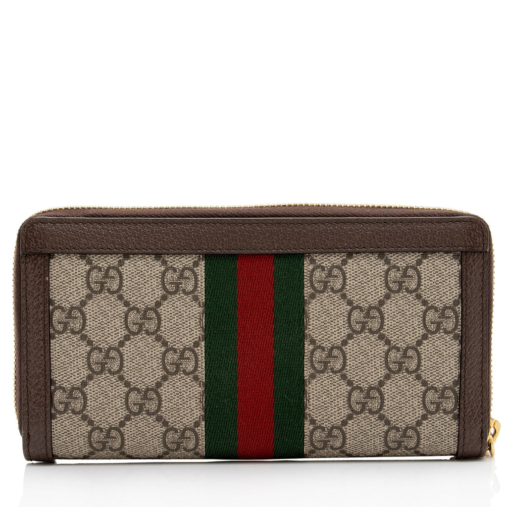 Gucci GG Supreme Ophidia Zip Around Wallet (SHF-W9yo8i)