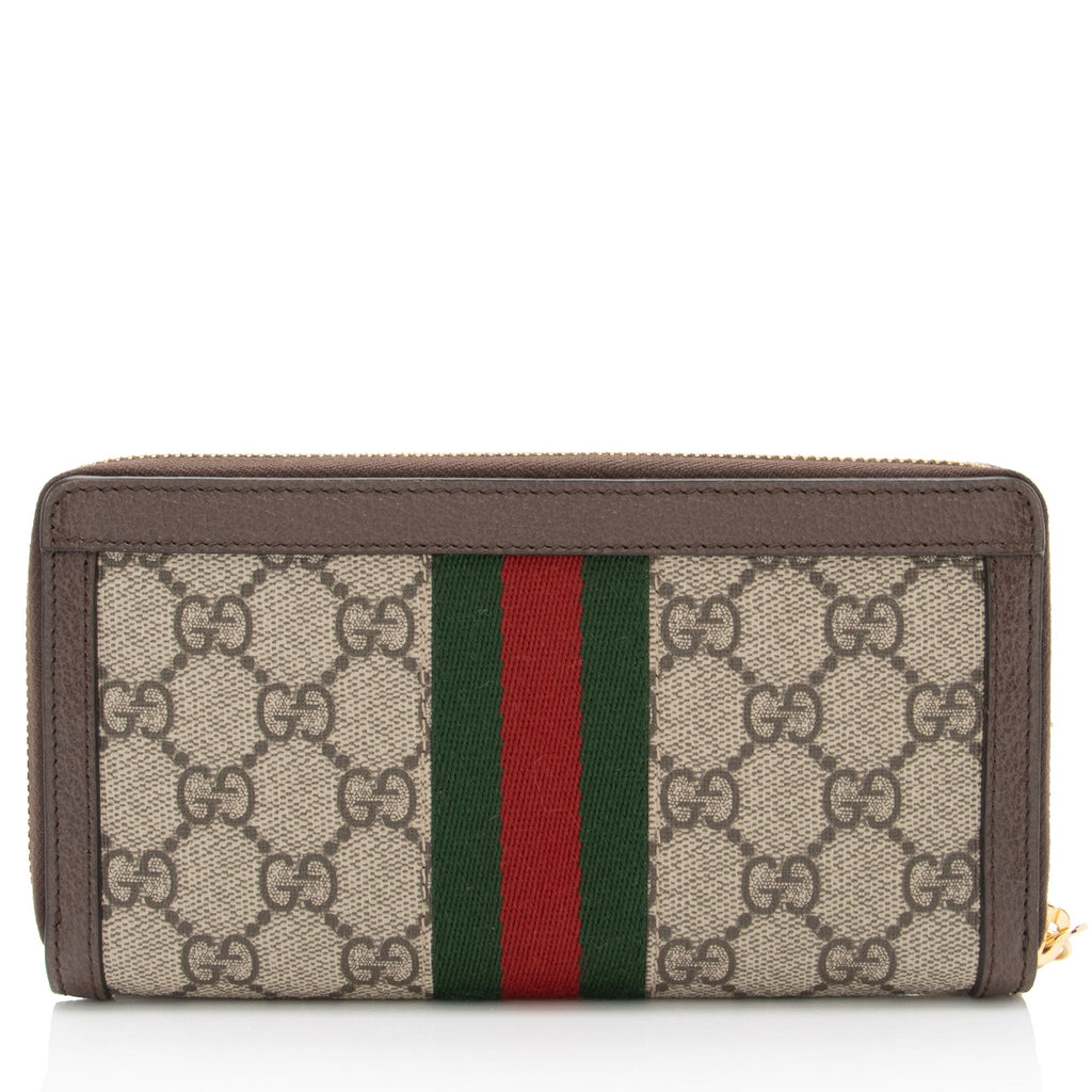 Gucci GG Supreme Ophidia Zip Around Wallet (SHF-VnwxXU)