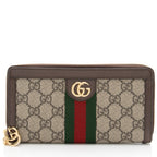 Gucci GG Supreme Ophidia Zip Around Wallet (SHF-VnwxXU)