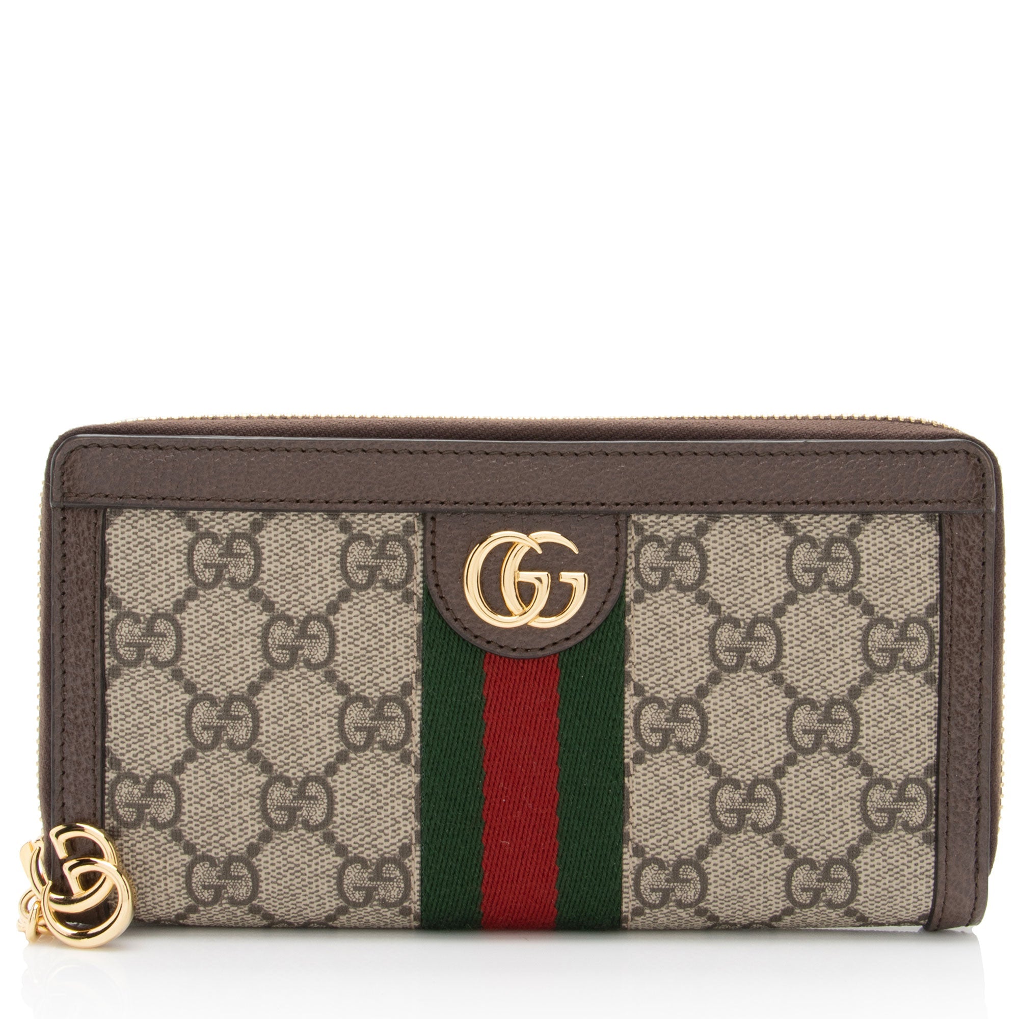 Gucci GG Supreme Ophidia Zip Around Wallet (SHF-VnwxXU)