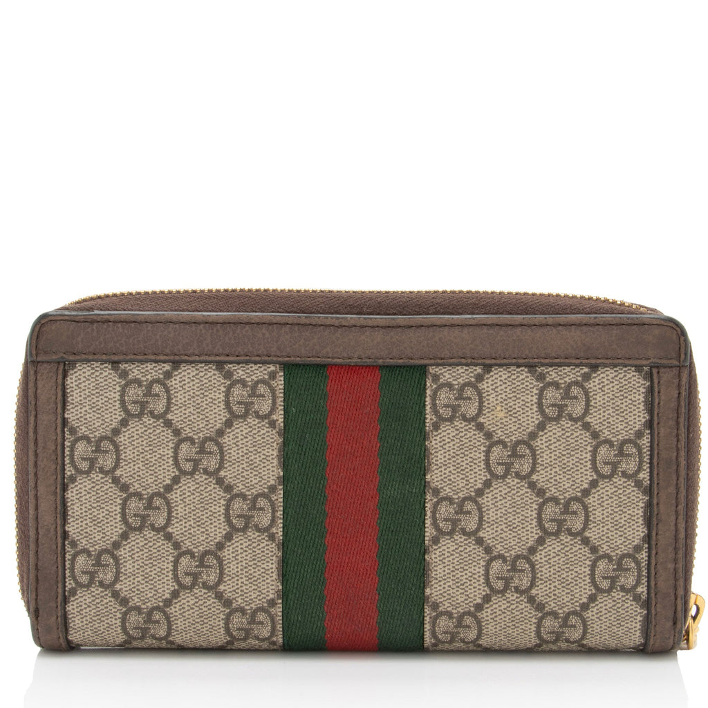 Gucci GG Supreme Ophidia Zip Around Wallet (SHF-g3O55g)