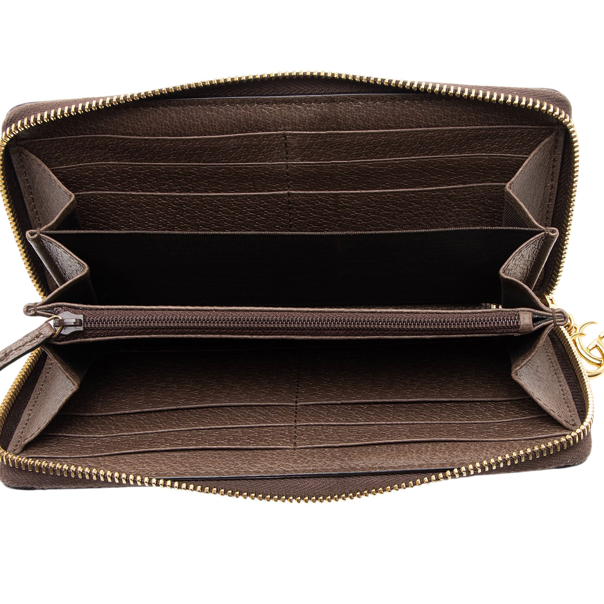 Gucci GG Supreme Ophidia Zip Around Wallet (SHF-L3ZnYB)