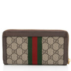 Gucci GG Supreme Ophidia Zip Around Wallet (SHF-dJVXGe)