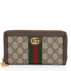 Gucci GG Supreme Ophidia Zip Around Wallet (SHF-dJVXGe)