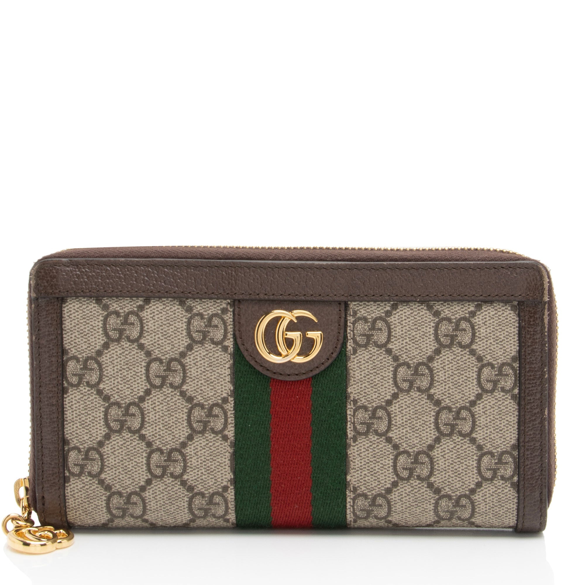 Gucci GG Supreme Ophidia Zip Around Wallet (SHF-dJVXGe)