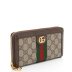 Gucci GG Supreme Ophidia Zip Around Wallet (SHF-dJVXGe)