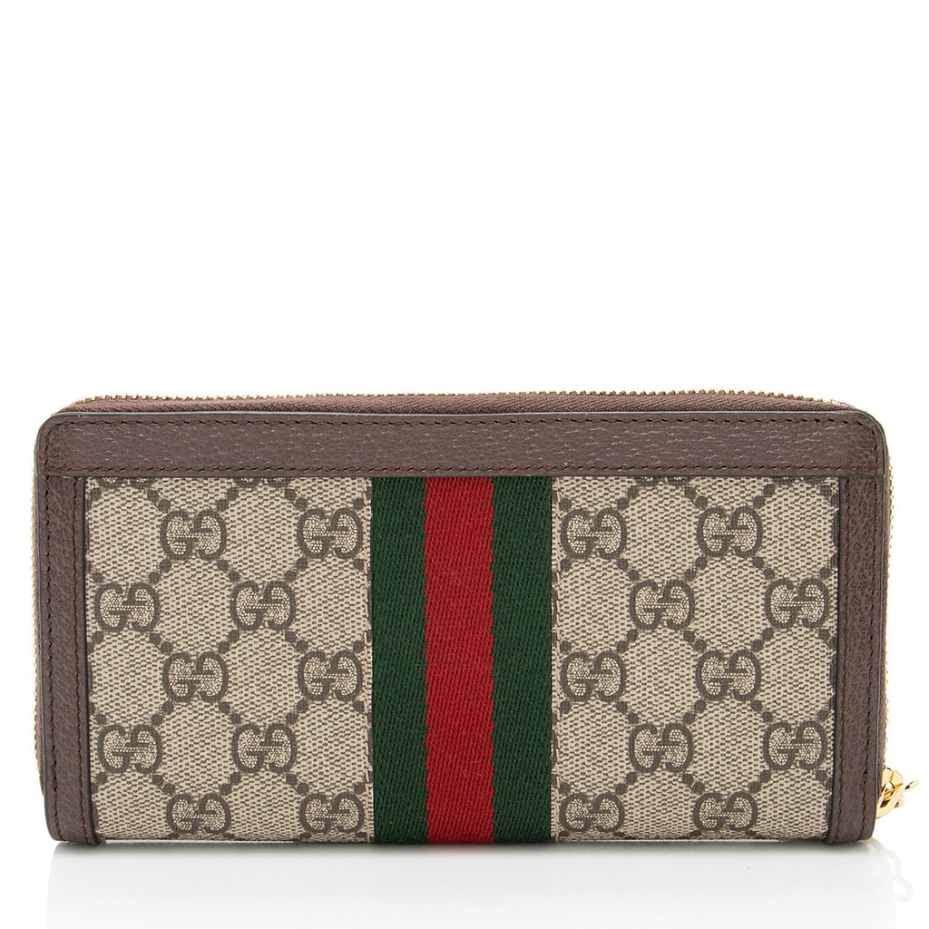Gucci GG Supreme Ophidia Zip Around Wallet