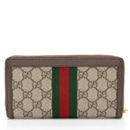 Gucci GG Supreme Ophidia Zip Around Wallet