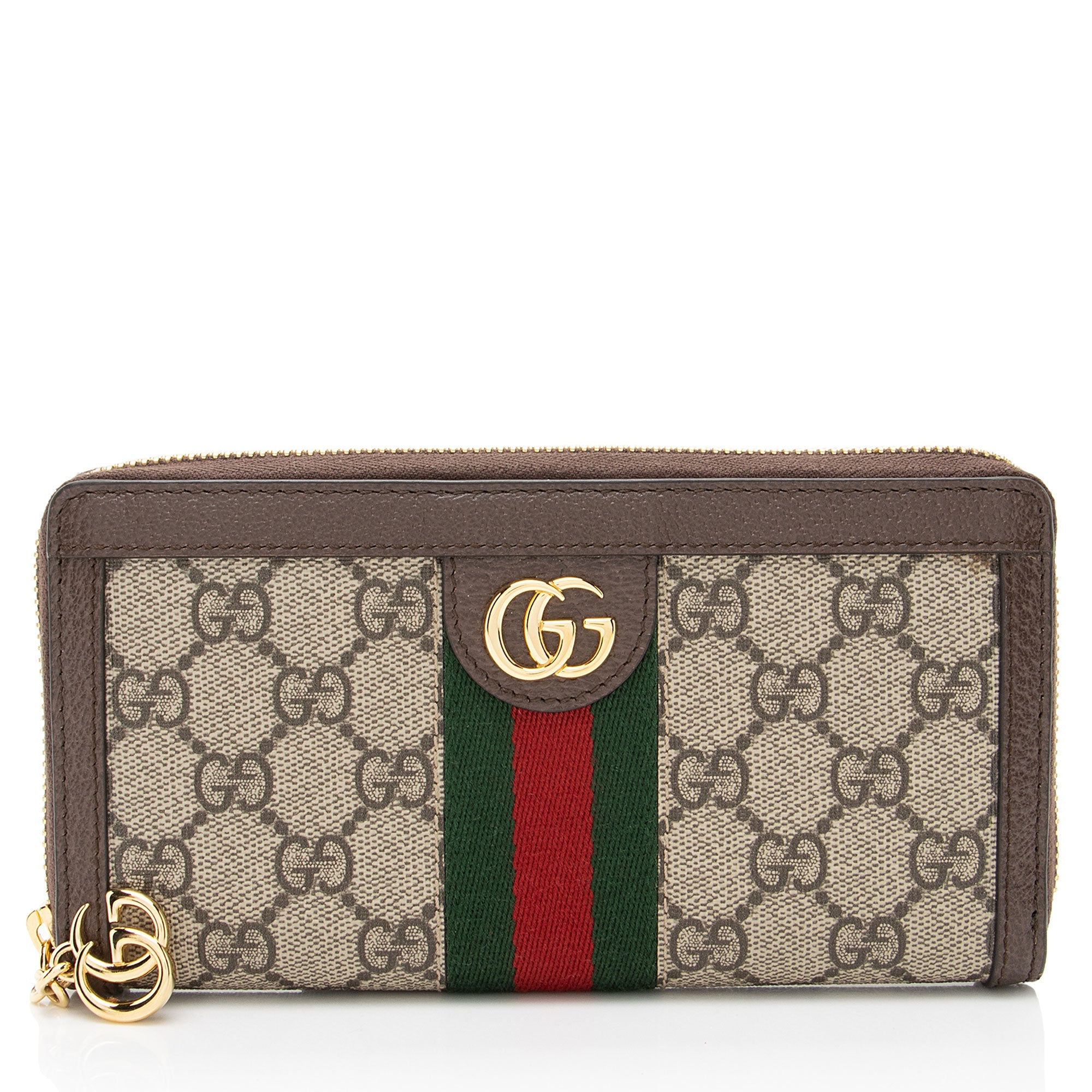 Gucci GG Supreme Ophidia Zip Around Wallet